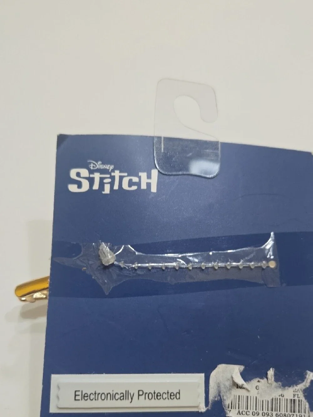 Disney Gold-tone Stitch Hair Clip with Blue and Purple Enamel Nwt Fashion Women